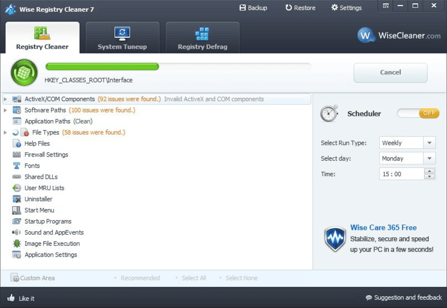 Wise Registry Cleaner Pro portable
