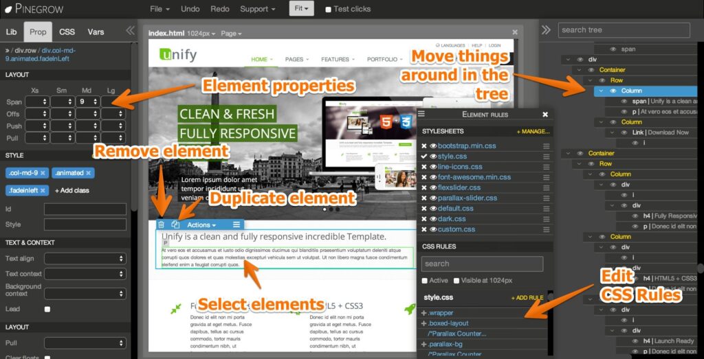 Pinegrow Web Editor Full Version